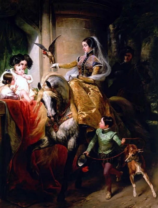  158-Ritratto di Leonilla Princess zu Sayn-Wittgenstein a cavallo 